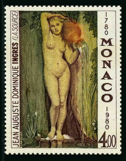 Monaco 1229,MNH.Michel 1423. The Source.Jean Auguste D.Ingres,200th birth,1980.