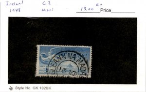 Ireland, Postage Stamp, #C2 Used, 1949 Airmail, Lough Derg (AK)