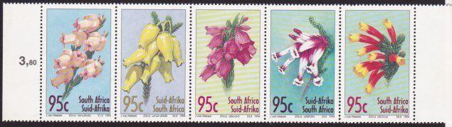 SOUTH AFRICA 1994 Flowers strip of 5 MNH....................................4930