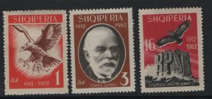 ALBANIA  644-646  MINT HINGED SET