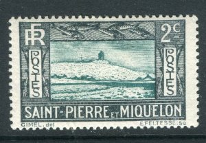 FRANCE; ST.PIERRE MIQUELON 1932 fine Mint pictorial issue 2c. value