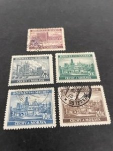 Bohemia and Moravia Czechoslovakia sc 35-39 MH+u comp set