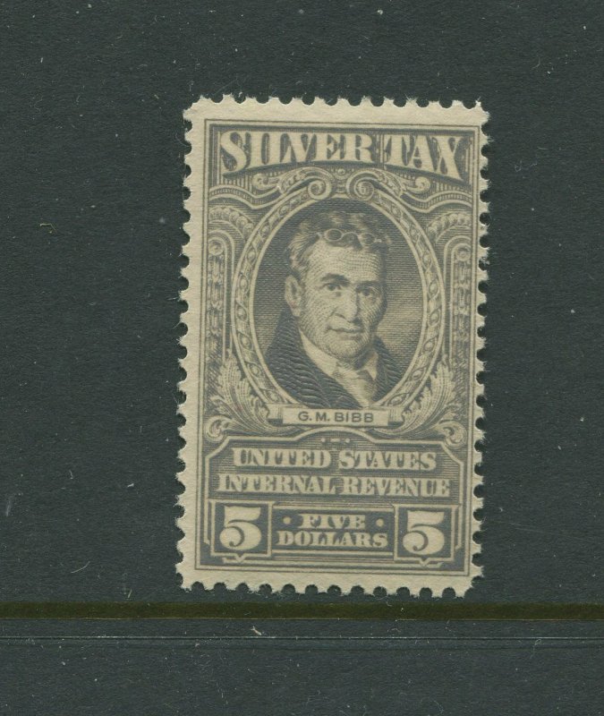 RG124 Silver Tax Revenue Mint  Stamp NH  (Bx 2297)