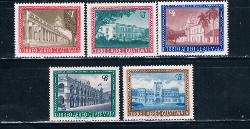 Guatemala C274 78 MNH set Buildings (G0226)