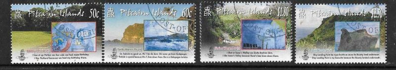 PITCAIRN ISLANDS SG796/801 2010 CHILDRENS ART FINE USED