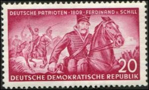 East Germany SC# 182 Ferdinand von Schill - Patriot MH
