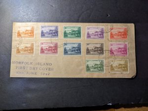 1947 Norfolk Island Australia Souvenir First Day Cover FDC