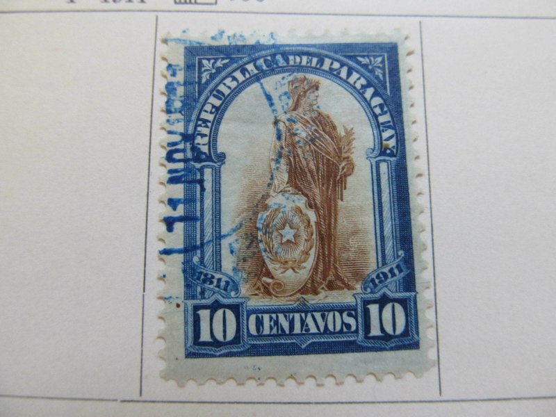 1911 Paraguay 10c Fine Used Stamp A11P26F11-