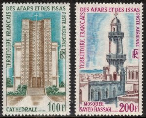 AFARS & ISSAS 1968 Cathedral, Mosque; Scott C54-55; MNH