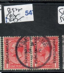 BECHUANALAND KGV  1D  SG 92 PAIR TSESSEBE SON CDS VFU      P0810H