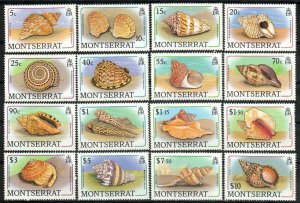 Montserrat Stamp 681-696  - Sea Shells