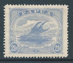 Papua New Guinea #53 MH 2 1/2p Lakatoi - Wmk. 74 - Perf 12 1/2