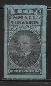 United States Revenue 1926 10 Small Cigars