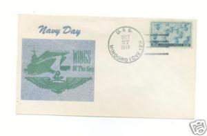 1949 USS Mindoro Escort Carrier Naval Cover Navy Day
