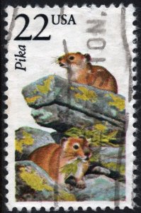 SC#2319 22¢ North American Wildlife: Pika (1987) Used