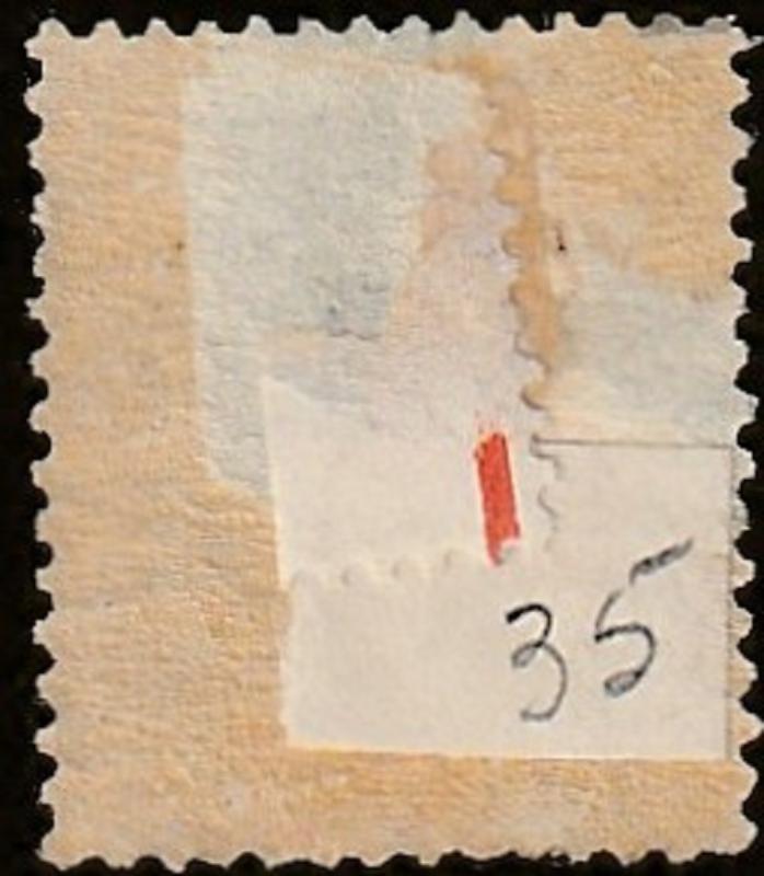 Senegal, stamp, Scott# 35, MH, Grey/black red letters,Perf 14.0 x 13.5,   #M480