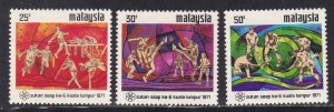 Malaysia # 92-94, Asian Peninsular Games, NH, 1/2 Cat.