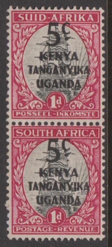 KUT Overprints on 1941 South Africa Pairs Mint