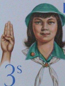 PHILIPPINE STAMP: 1966 SC#947  25TH ANNIVERSARY OF GIRL SCOUT MNH STAMP BLOCK 4