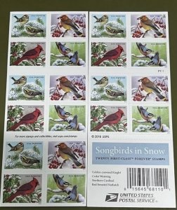 Songbirds in Snow  forever stamps  60 Books of 1200pcs