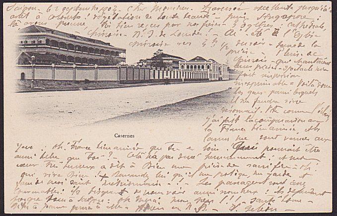 FRENCH INDO CHINA VIETNAM 1913 postcard to Paris ex SAIGON..................6692 