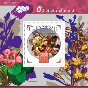 Orchids Orchideen Blumen Flowers Flora Guinea-Bissau MNH stamp set