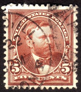 1894, US 5c, Grant, Used, Well centered, Sc 255