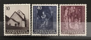 Liechtenstein 1964 #391-3, MNH, CV $1.80