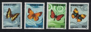 Djibouti Butterflies 4v 1978 MNH SG#724-727