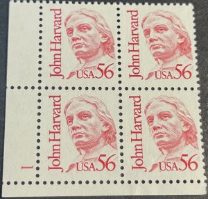 U.S.# 2190-MINT/NEVER HINGED---LL PLATE # BLOCK OF 4---1986-94