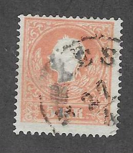 Austria #9 5kr  (U) iCV $2.40