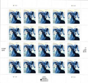 US 4138 - MNH Pane of 20 - 17¢ stamps - Bighorn Sheep.  FREE SHIPPING!!