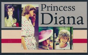 [48716] Uganda 2012 Princess Diana 50th Birthday MNH Sheet