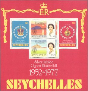 Seychelles  #380-387a, Complete Set(8), 1977, Royality, Never Hinged