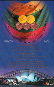 Lithuania 2000 MNH Stamps Souvenir Sheet Scott 684 Sport Olympic Games Medals