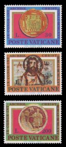 VATICAN 1975 MINT STAMP SET SCOTT # 579 - 81