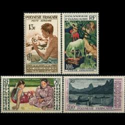 FR.POLYNESIA 1958 - Scott# C24-7 Paintings Set of 4 LH