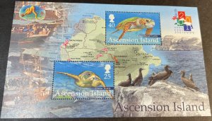 ASCENSION ISLAND # 762-MINT NEVER/HINGED--SHEET OF 2---2001