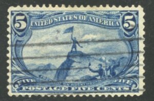 United States Scott 288 - 5c Trans-Mississippi - UVFH - SCV $25.00