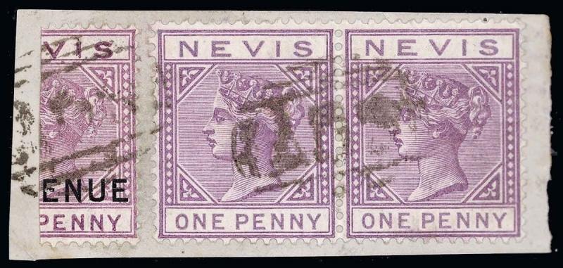 Nevis Scott 31c Variety Gibbons F6a Variety Used Stamp