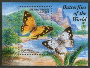 Sierra Leone 2001 Butterflies Moth Insect Sc 2489 M/s MNH # 983