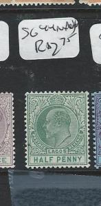 LAGOS (PP2908B) KE 1/2D  SG 44  MNH