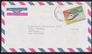 COOK IS 1975 cover to New Zealand - AITUTAKI cds...........................A8249