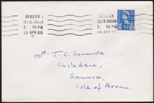 GB SCOTLAND 1966 BRODICK ISLE OF ARRAN machine cancel......................A9045