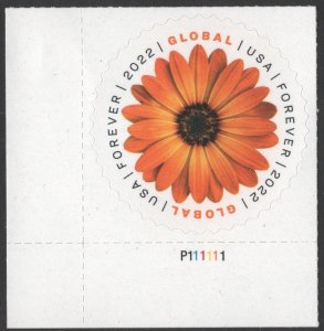 SC#5680 (Global Forever) African Daisy Plate Single (2022) SA