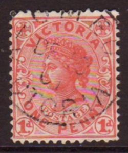 Victoria 1901 Sc#194, SG#385 1d Red Queen Victoria USED