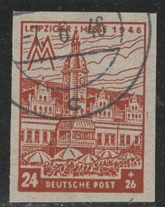 DDR under russian occupation Scott # 14NB15a, used, var. wmk