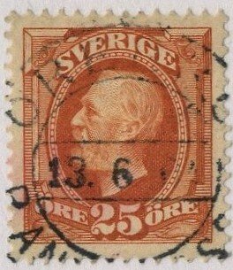 SWEDEN - SC #61 - USED ON 102 CARD - 1896 - Item SWEDEN396