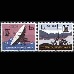 NORWAY 1980 - Scott# 763-4 Telephone Cent. Set of 2 NH