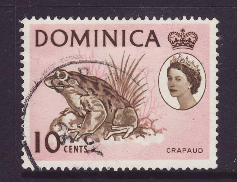 1963 Dominica 10c Crapaud F/U